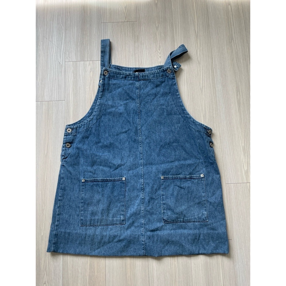 Faded Glory Women's Blue Denim Dress Size 18 Y2K Style Pinafore
